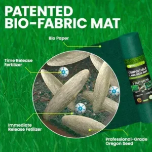 Compostable Lawn Grow Mat