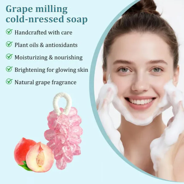 Handmade Grape-Shaped Soap