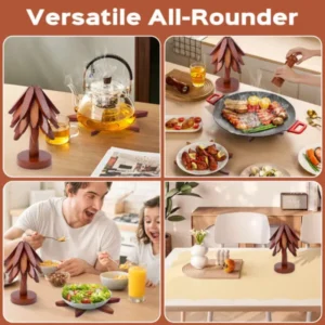 Premium Heat-Resistant Wooden Trivet